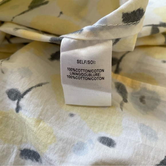 TANYA TAYLOR Lyla Floral Yellow Multi Cotton Smocked Midi Skirt NWOT Size 3X - Picture 9 of 11